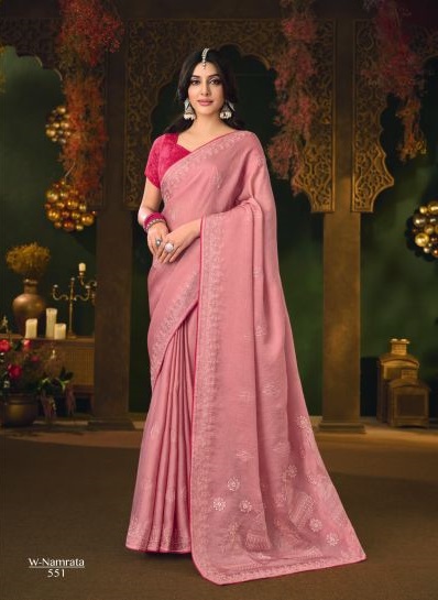 Namrata Vol 3 By Rajguru Silk Chiffon Designer Saree